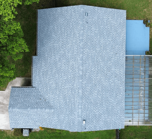 GAF Timberline shingle roof installed on a single-family home in Palm Beach